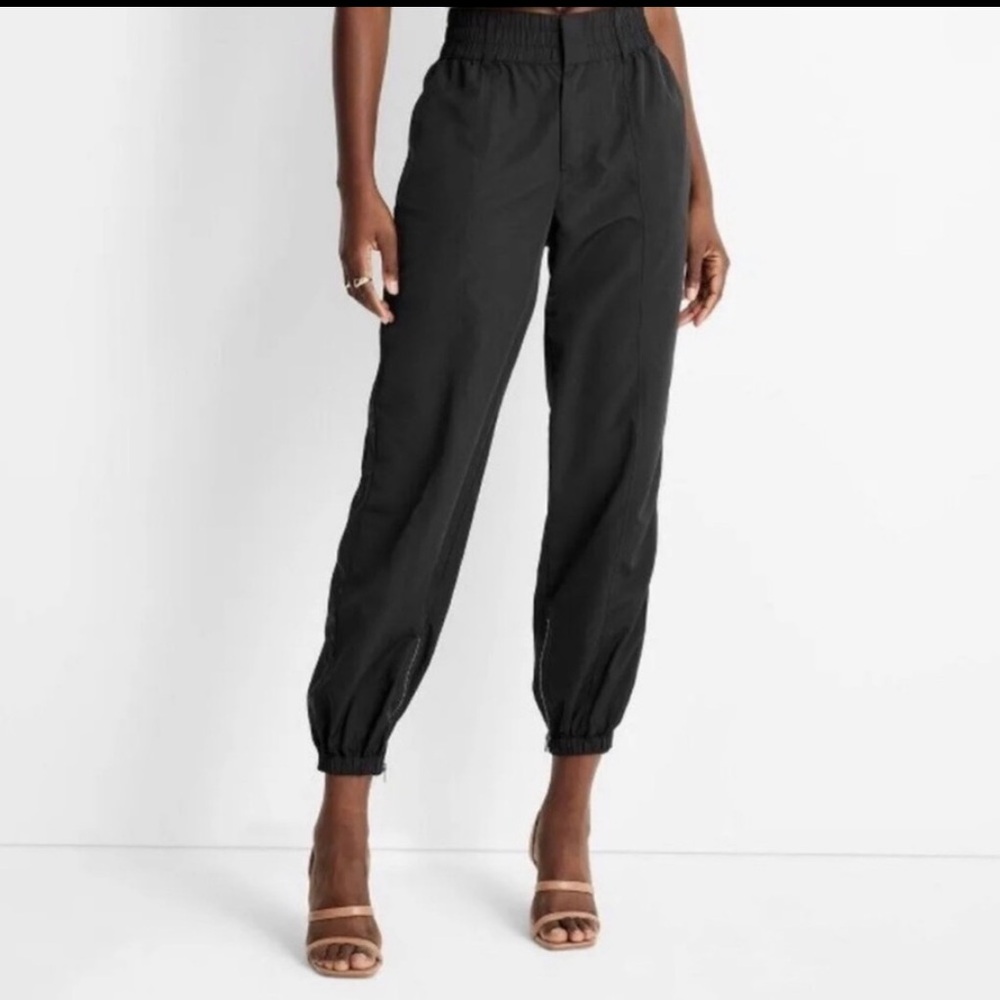 Future Collective x Kahlana Barfield Brown Women's Black Jogger Pants